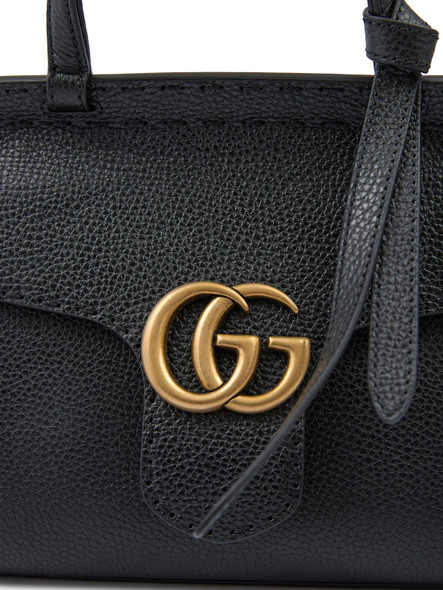 Gucci Black Leather GG Marmont Handbag Gucci Black Leather GG Marmont Handbag