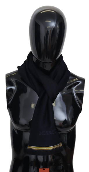 Black 100% Wool Unisex Neck Wrap Fringes Scarf Black 100% Wool Unisex Neck Wrap Fringes Scarf