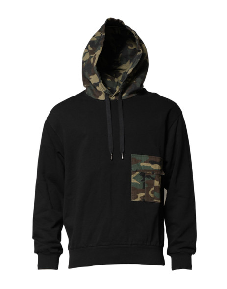 Black Camouflage Hooded Sweatshirt Sweater TSH90585 Black Camouflage Hooded Sweatshirt Sweater TSH90585
