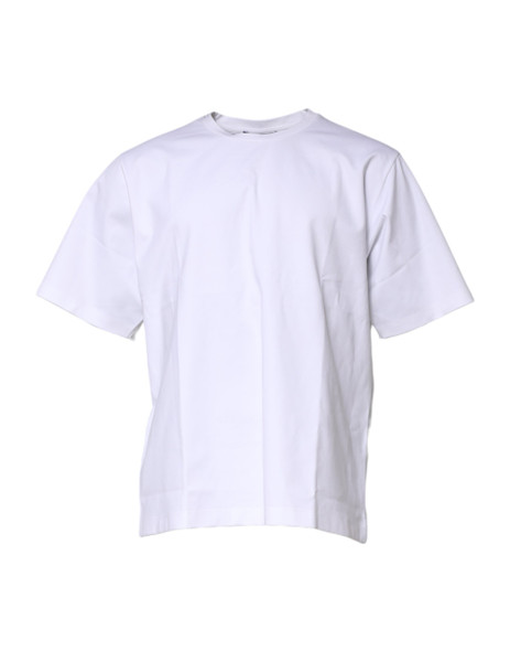 White Cotton Short Sleeves Crew Neck T-shirt White Cotton Short Sleeves Crew Neck T-shirt