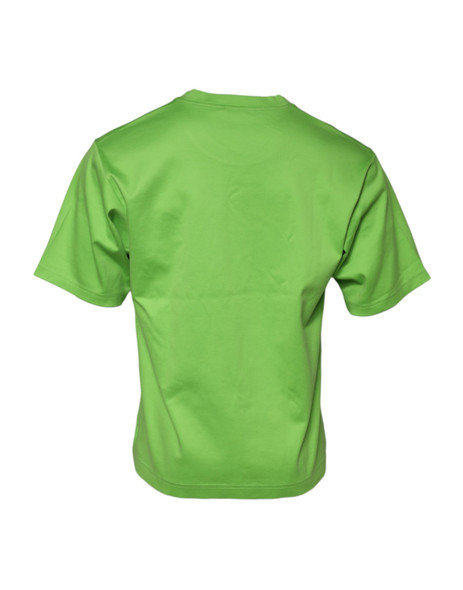 Green Graphic Printed Round Neck T-shirt Green Graphic Printed Round Neck T-shirt