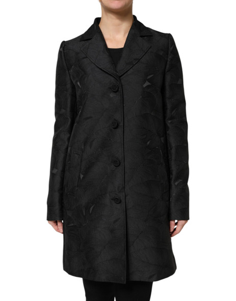 Black Single Breasted Trench Coat Jacket KOS2319 Black Single Breasted Trench Coat Jacket KOS2319