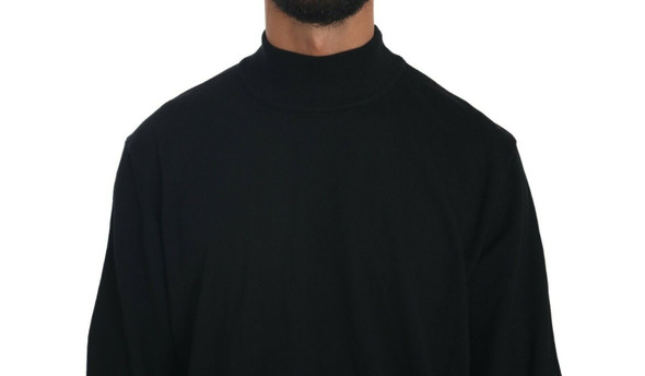 Black Turtle Neck Pullover Top Virgin Wool Sweater Black Turtle Neck Pullover Top Virgin Wool Sweater