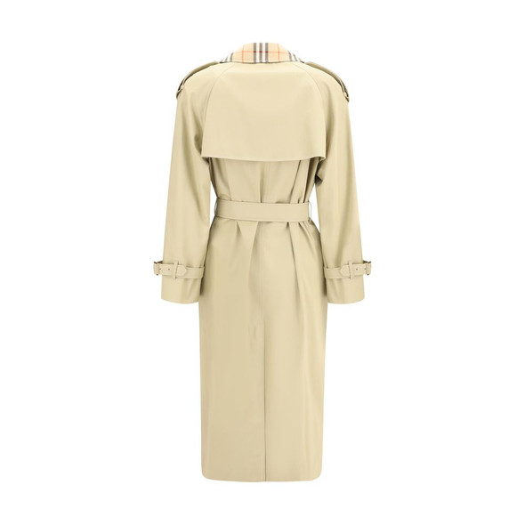 Burberry Castleford Trench Coat with Archive Check collar Burberry Castleford Trench Coat with Archive Check collar