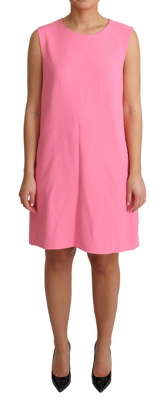 Pink Shift Sleeveless Knee Length Dress Pink Shift Sleeveless Knee Length Dress
