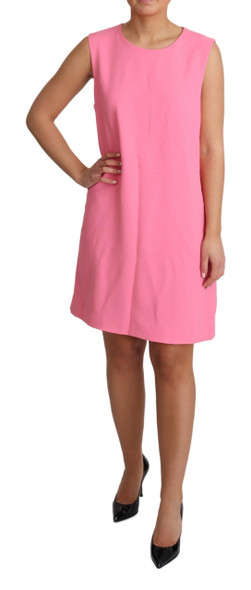Pink Shift Sleeveless Knee Length Dress Pink Shift Sleeveless Knee Length Dress