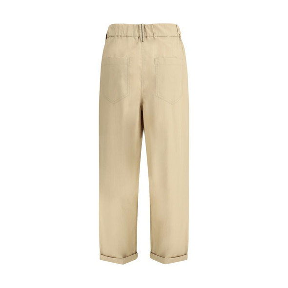 Brunello Cucinelli Cotton Elasticated Pants Brunello Cucinelli Cotton Elasticated Pants