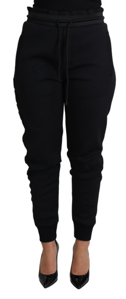 Black Polyester Neoprene Jogger Trouser Pants Black Polyester Neoprene Jogger Trouser Pants
