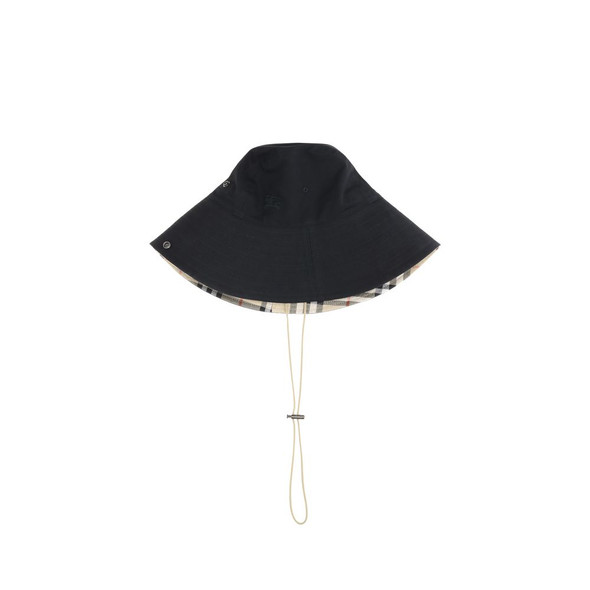 Burberry Check brim gabardine Bucket Hat Burberry Check brim gabardine Bucket Hat