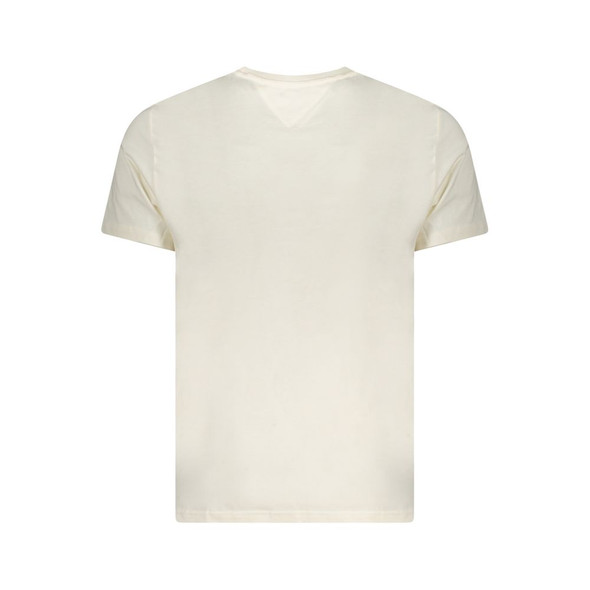 Tommy Hilfiger Beige Cotton Men T-Shirt Tommy Hilfiger Beige Cotton Men T-Shirt
