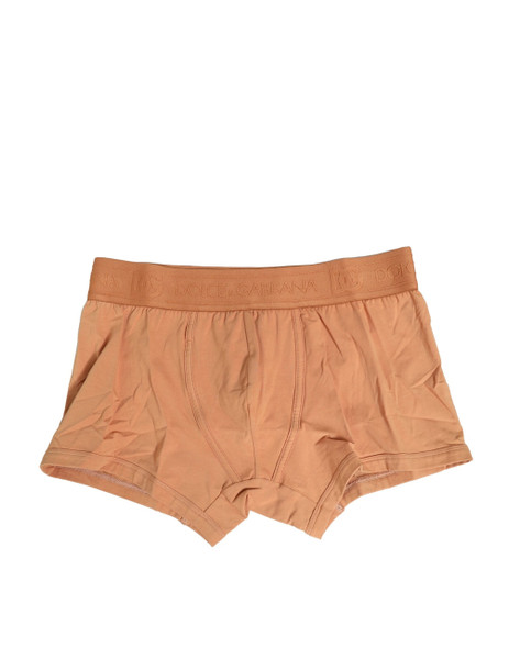 Brown Cotton Stretch Regular Boxer Underwear Brown Cotton Stretch Regular Boxer Underwear