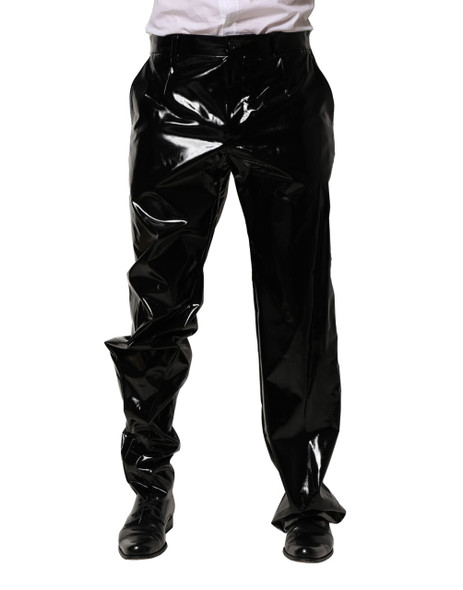 Dolce & Gabbana Black Nylon Straight Men Pants Dolce & Gabbana Black Nylon Straight Men Pants