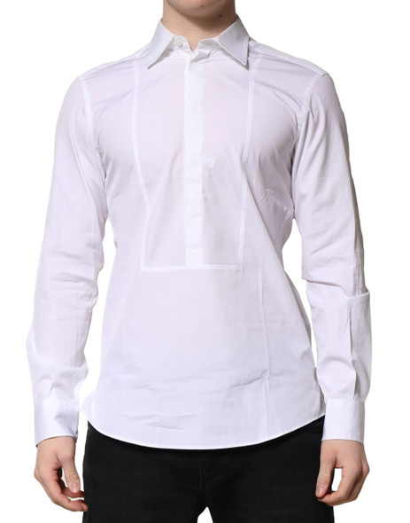 White Poplin Cotton Formal Men Dress Shirt White Poplin Cotton Formal Men Dress Shirt