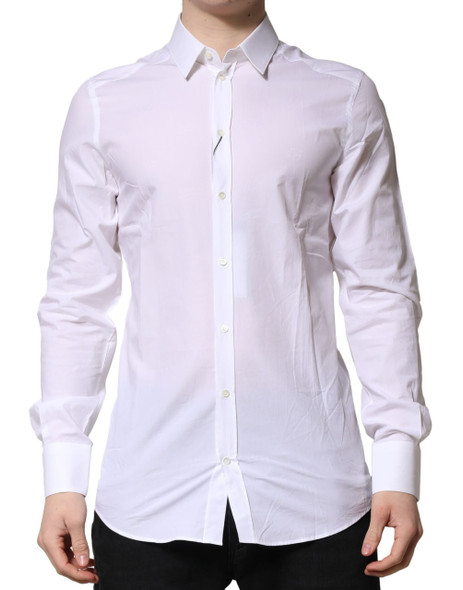 White GOLD Long Sleeves Dress Formal Shirt TSH906713 White GOLD Long Sleeves Dress Formal Shirt TSH906713