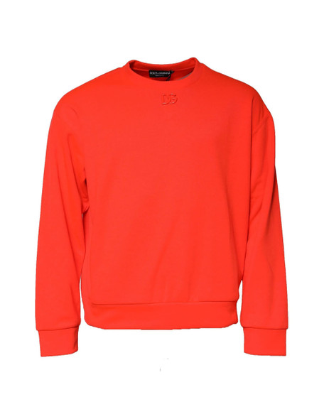 Orange Polyester DG Logo Sweatshirt Sweater Orange Polyester DG Logo Sweatshirt Sweater