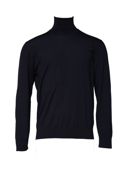 Blue Long Sleeve Turtleneck Pullover Sweater Blue Long Sleeve Turtleneck Pullover Sweater