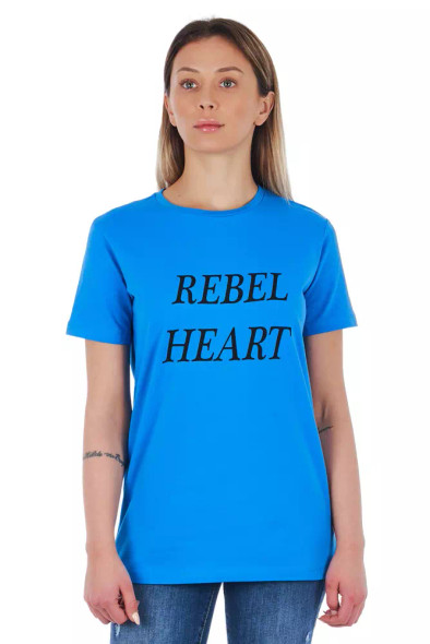 Light Blue Cotton Women Top Light Blue Cotton Women Top