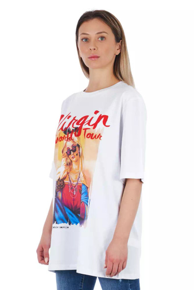 Frankie Morello White Cotton Women T-Shirt Frankie Morello White Cotton Women T-Shirt