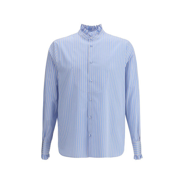 Valentino Striped plastron and ruffle Shirt Valentino Striped plastron and ruffle Shirt