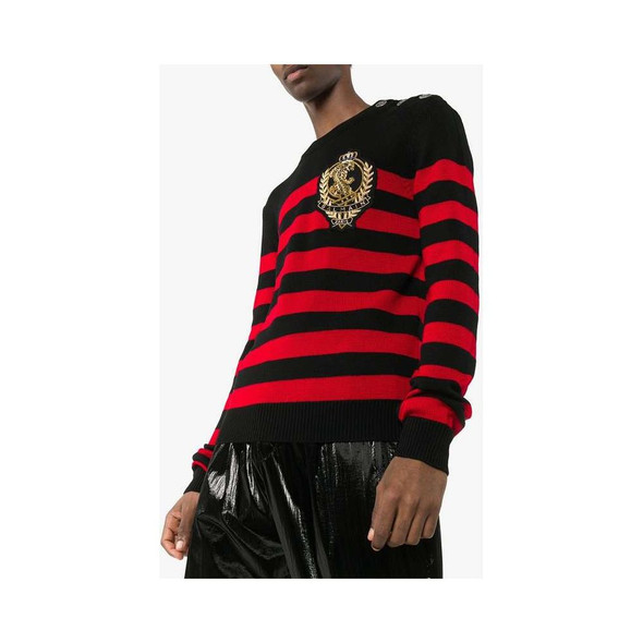 Balmain Black Wool Sweater Balmain Black Wool Sweater