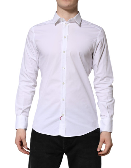 White GOLD Long Sleeve Dress Formal Shirt White GOLD Long Sleeve Dress Formal Shirt