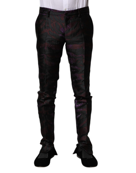 Multicolor Polyester Patterned Pants Multicolor Polyester Patterned Pants