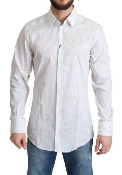 White Stripes Cotton Formal Dress Shirt White Stripes Cotton Formal Dress Shirt