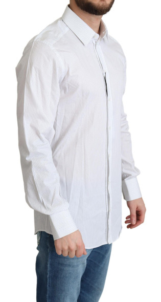 White Stripes Cotton Formal Dress Shirt White Stripes Cotton Formal Dress Shirt