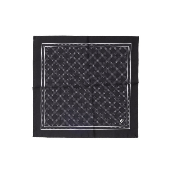 Black Silk Pocket Square Black Silk Pocket Square