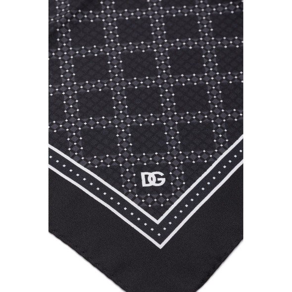 Black Silk Pocket Square Black Silk Pocket Square