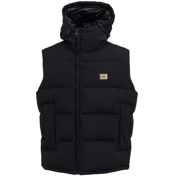 Black Polyester Sleveless Jacket DO-8354676 Black Polyester Sleveless Jacket DO-8354676