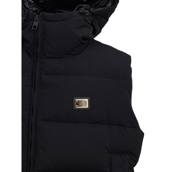 Black Polyester Sleveless Jacket DO-8354676 Black Polyester Sleveless Jacket DO-8354676
