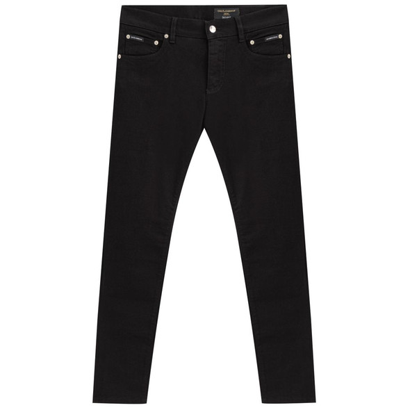 Dolce & Gabbana Black Cotton Jeans Denim Dolce & Gabbana Black Cotton Jeans Denim