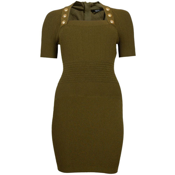 Balmain Green Viscose Tops & T-Shirt Balmain Green Viscose Tops & T-Shirt