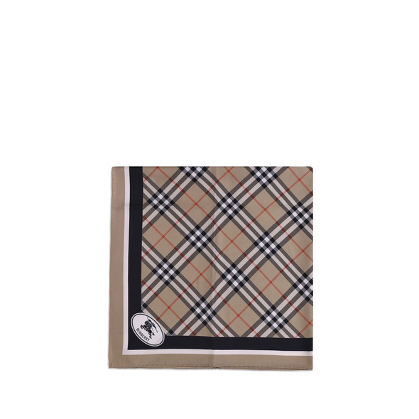 Silk Check Scarf Silk Check Scarf