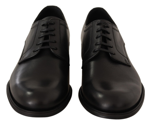 Black Leather Lace Up Mens Formal Derby Shoes MV3945 Black Leather Lace Up Mens Formal Derby Shoes MV3945