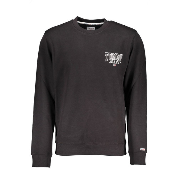 Tommy Hilfiger Black Cotton Sweater TO-22619 Tommy Hilfiger Black Cotton Sweater TO-22619