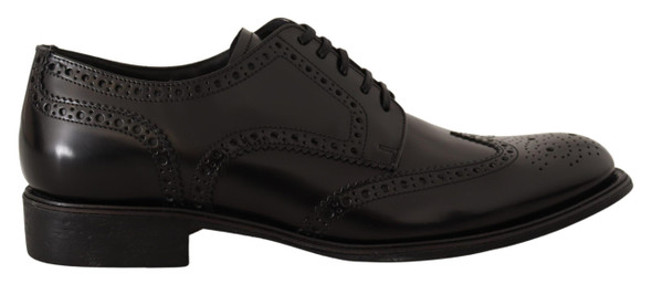 Black Leather Oxford Wingtip Formal Shoes Black Leather Oxford Wingtip Formal Shoes