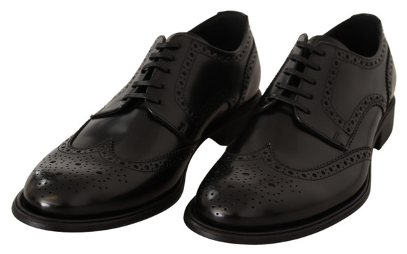 Black Leather Oxford Wingtip Formal Shoes Black Leather Oxford Wingtip Formal Shoes