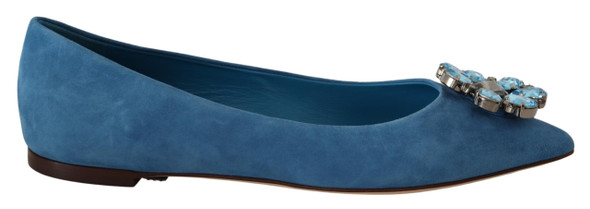 Blue Suede Crystals Loafers Flats Shoes Blue Suede Crystals Loafers Flats Shoes
