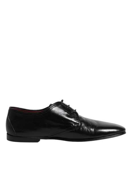 Dolce & Gabbana Black Leather Lace Up Derby Dress Formal Shoes MV7319 Dolce & Gabbana Black Leather Lace Up Derby Dress Formal Shoes MV7319
