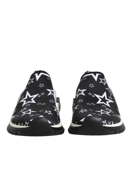 Dolce & Gabbana Black White Sorrento Low Top Sneakers Shoes MV7339 Dolce & Gabbana Black White Sorrento Low Top Sneakers Shoes MV7339