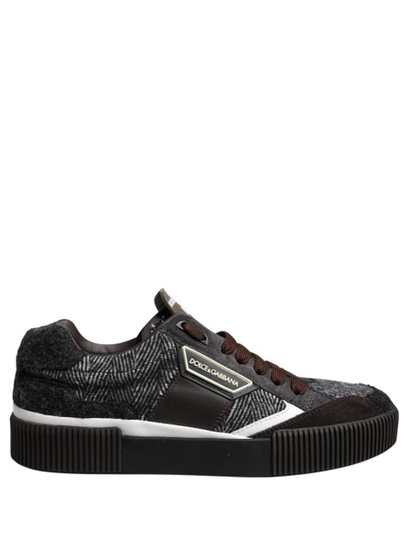 Dolce & Gabbana Multicolor Leather Low Top Sneakers Shoes MV7418 Dolce & Gabbana Multicolor Leather Low Top Sneakers Shoes MV7418