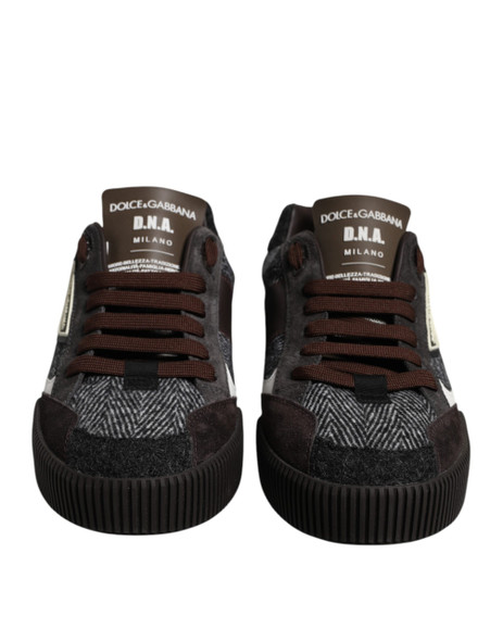 Dolce & Gabbana Multicolor Leather Low Top Sneakers Shoes MV7418 Dolce & Gabbana Multicolor Leather Low Top Sneakers Shoes MV7418