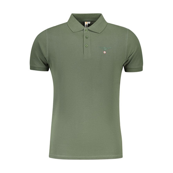 Green Cotton Polo Shirt AC-36529 Green Cotton Polo Shirt AC-36529