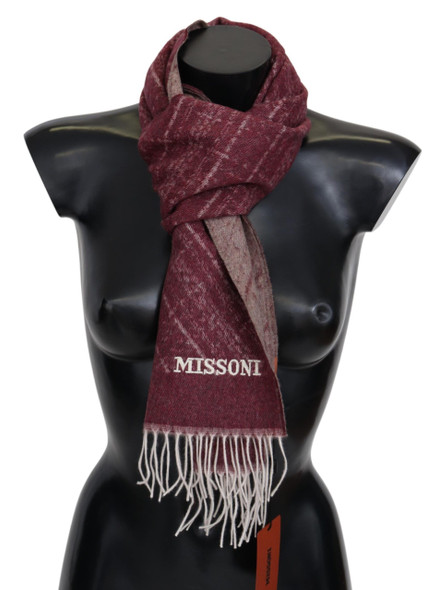 Maroon 100% Cashmere Unisex Neck Wrap Fringes Scarf Maroon 100% Cashmere Unisex Neck Wrap Fringes Scarf