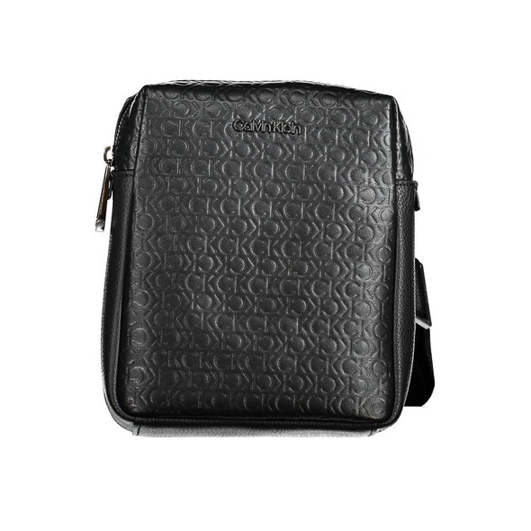 Black Polyester Shoulder Bag CA-20519 Black Polyester Shoulder Bag CA-20519