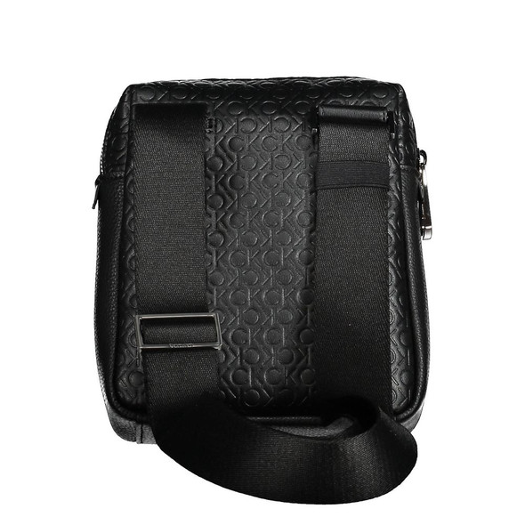 Black Polyester Shoulder Bag CA-20519 Black Polyester Shoulder Bag CA-20519