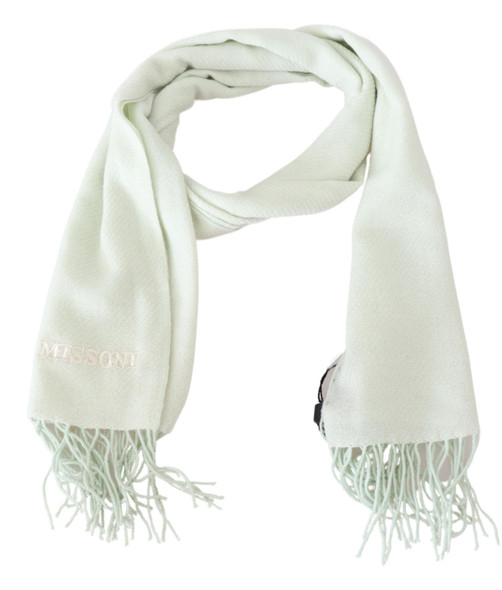 Light Green Pattern Cashmere Unisex Wrap Fringes Scarf Light Green Pattern Cashmere Unisex Wrap Fringes Scarf