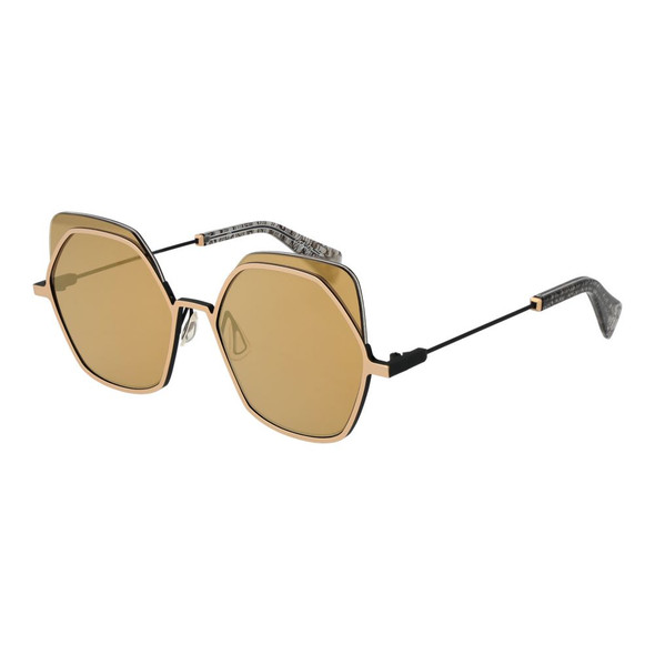 Yohji Yamamoto Gold Unisex Sunglasses Yohji Yamamoto Gold Unisex Sunglasses